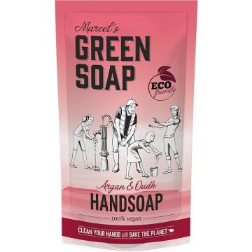 MARCEL'S GREEN SOAP ARGAN & OUDH HANDSOAP VLOEIBARE HANDZEEP (REFILL) 500 ML