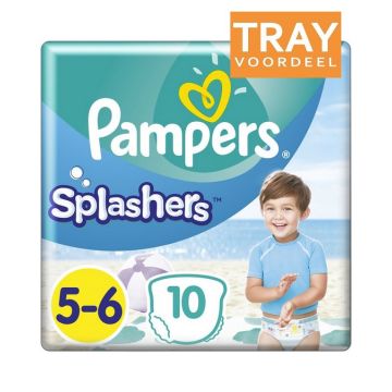 PAMPERS SPLASHERS (PAMPERS) SPLASHERS 5-6 ZWEMLUIERS TRAY 8 X 10 STUKS