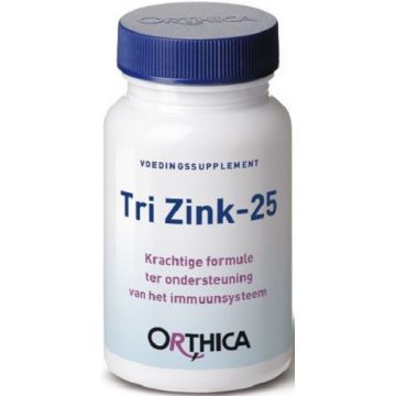 ORTHICA VOEDINGSSUPPLEMENT TRI ZINK-25 CAPSULES POT 60 STUKS
