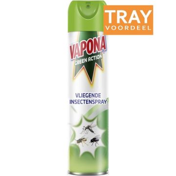 VAPONA GREEN ACTION (VAPONA) GREEN ACTION VLIEGENDE INSECTENSPRAY TRAY 6 X 400 ML