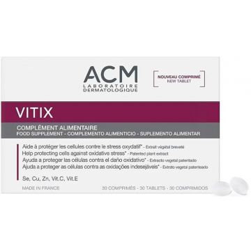 ACM VITIX HELP PROTECTING CELLS AGAINST OXIDATIVE STRESS FOOD SUPLEMENT TABLETTEN DOOSJE 30 STUKS