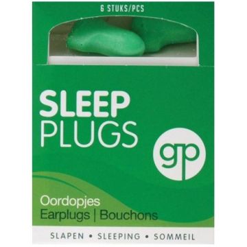 GP SLEEP PLUGS OORDOPJES SLAPEN PAK 6 STUKS