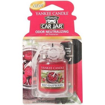 YANKEE CANDLE RED RASPBERRY CAR JAR AUTO LUCHTVERFRISSER PAK 30 GRAM