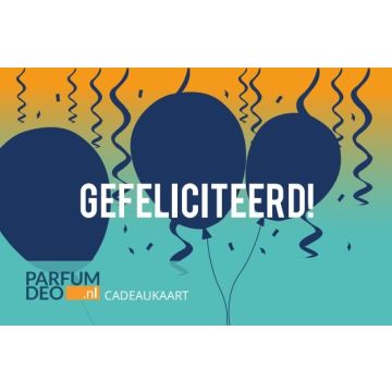 CADEAUKAART GEFELICITEERD 5 EURO