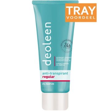DEOLEEN REGULAR ANTI-TRANSPIRANT DEODORANT CREME TRAY 24 X 50 ML