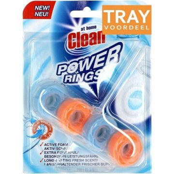 AT HOME CLEAN AQUA POWER POWER RINGS TOIETBLOK TRAY 12 X 40 GRAM