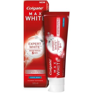 COLGATE MAX WHITE (COLGATE) MAX WHITE EXPERT WHITE TANDPASTA TUBE 75 ML