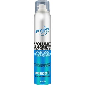 JOANNA STYLING EFFECT VOLUME & ELASTICITY + HEAT PROTECTION STYLING MOUSSE SPUITBUS 150 ML