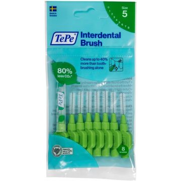 TEPE ORIGINAL (TEPE) ORIGINAL SIZE 5 INTERDENTAL BRUSH 0,8 MM TANDENRAGERS 8 STUKS