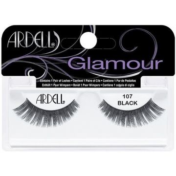 ARDELL GLAMOUR (ARDELL) GLAMOUR 107 BLACK LASHES NEPWIMPERS 1 PAAR
