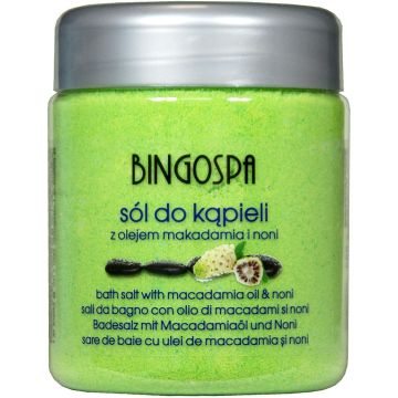BINGO SPA MACADAMIA OIL & NONI BATH SALT BADZOUT 580 GRAM