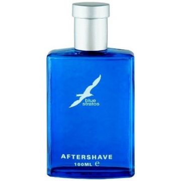 BLUE STRATOS AFTERSHAVE LOTION FLES 100 ML