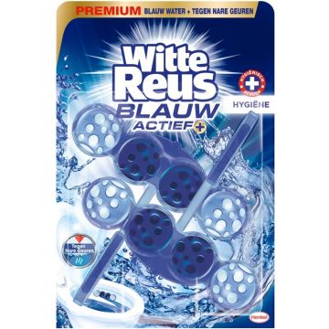 WITTE REUS BLAUW ACTIEF HYGIENE TOILETBOK 2 X 50 GRAM