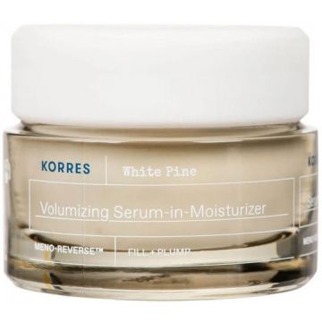KORRES WHITE PINE VOLUMIZING SERUM-IN-MOISTURIZER GEZICHTSCREME POT 40 ML