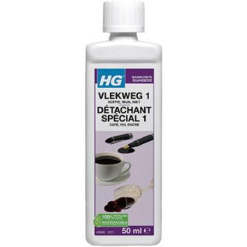 HG WASRUIMTE VLEKWEG 1 KOFFIE WIJN INKT VLEKVERWIJDERAAR 50 ML