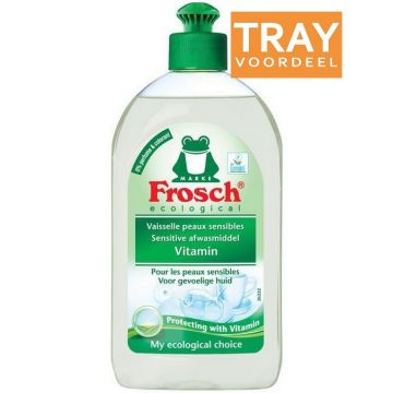 FROSCH ECOLOGICAL VITAMIN SENSITIVE AFWASMIDDEL TRAY 8 X 500 ML