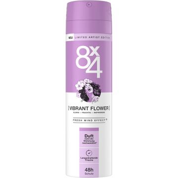 8X4 NO. 4 VIBRANT FLOWER DEODORANT SPRAY SPUITBUS 150 ML