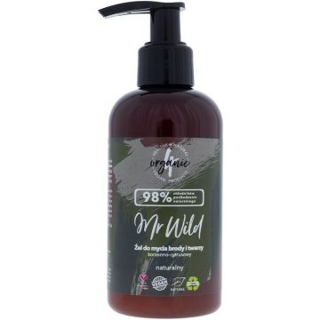 4ORGANIC MR WILD (4ORGANIC) MR WILD SPICY AND CITRUS BEARD AND FACE CLEANSING GEL GEZICHTSREINIGER POMP 200 ML