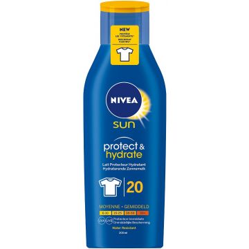 NIVEA SUN PROTECT & HYDRATE (NIVEA) PROTECT & HYDRATE SPF 20 ZONNEBRAND FLACON 200 ML