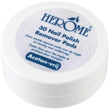 HEROME 30 NAIL POLISH REMOVER PADS POT 30 STUKS