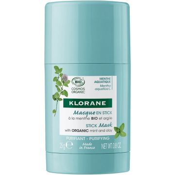 KLORANE MINT & CLAY STICK MASK GEZICHTSMASKER 25 GRAM