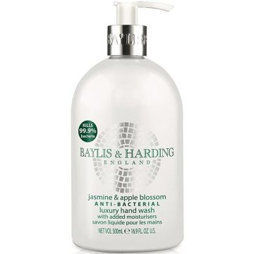 BAYLIS & HARDING ANTI-BACTERIAL JASMINE & APPLE BLOSSOM HAND WASH HANDZEEP POMP 500 ML