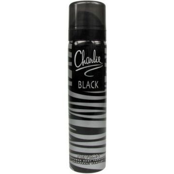 REVLON CHARLIE BLACK (REVLON) CHARLIE BLACK BODY SPRAY DEODORANT SPRAY 75 ML