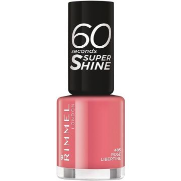 RIMMEL 60 SECONDS (RIMMEL) 60 SECONDS 405 ROSE LIBERTINE NAGELLAK POTJE 8 ML