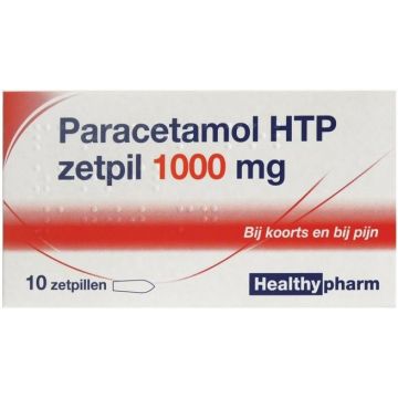 HEALTHYPHARM PARACETAMOL HTTP ZETPIL 1000 MG DOOSJE 10 STUKS