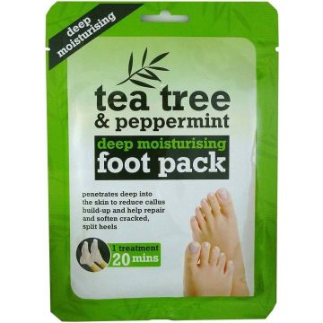 TEA TREE DEEP MOISTURISING FOOT PACK ZAKJE 1 STUK