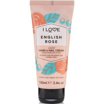 I LOVE ENGLISH ROSE HAND & NAIL CREAM HANDCREME 100 ML