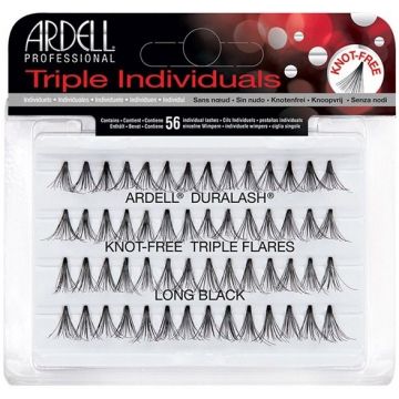 ARDELL TRIPLE INDIVIDUALS LONG BLACK LASHES NEPWIMPERS 56 STUKS