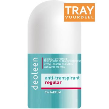 DEOLEEN REGULAR ANTI-TRANSPIRANT DEODORANT ROLLER TRAY 48 X 50 ML