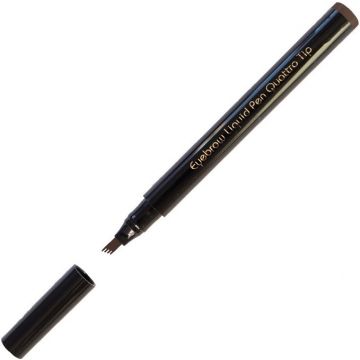 CHRISTIAN FAYE EYEBROW LIQUID PEN QUATTRO TIP DARK BROWN WENKBRAUWPEN 1 STUK