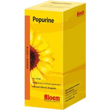 BLOEM POPURINE BLAAS/NIEREN DRUPPELS FLES 100 ML