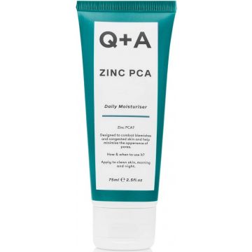 Q+A ZINC PCA DAILY MOISTURISER GEZICHTSCREME TUBE 75 ML