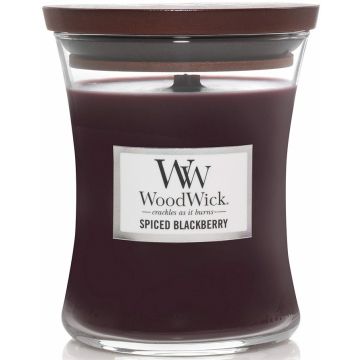 WOODWICK SPICED BLACKBERRY GEURKAARS POT 275 GRAM