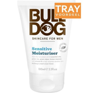 BULLDOG SKINCARE FOR MEN SENSITIVE MOISTURISER GEZICHTSCREME TRAY 4 X 100 ML