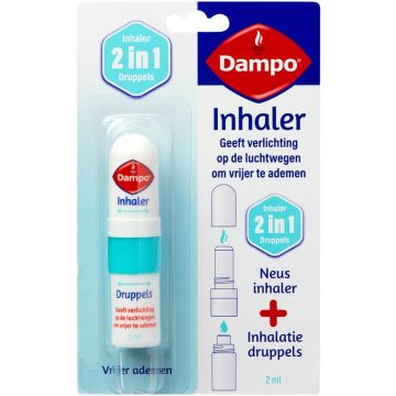 DAMPO INHALER 2 IN 1 DRUPPELS 2 ML