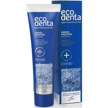 ECODENTA CARIES FIGHTING TOOTHPASTE TANDPASTA TUBE 100 ML