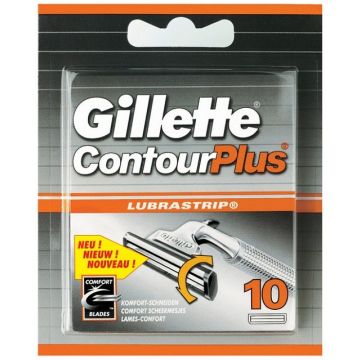 GILLETTE CONTOUR PLUS COMFORT SCHEERMESJES PAK 10 STUKS