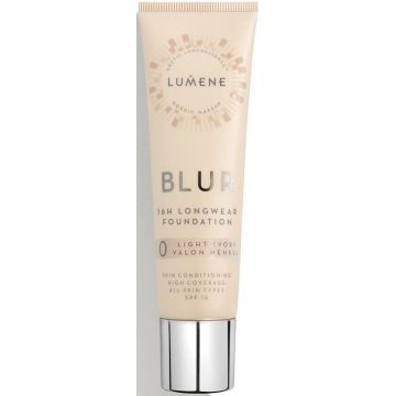 LUMENE BLUR (LUMENE) BLUR LONGWEAR 0 LIGHT IVORY FOUNDATION TUBE 30 ML