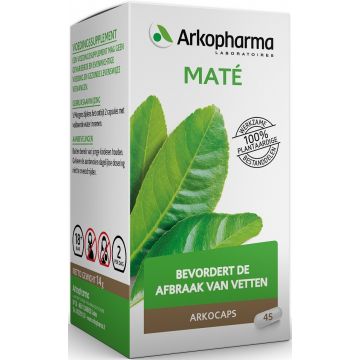 ARKOPHARMA ARKOCAPS MATE BEVORDERT DE AFBRAAK VAN VETTEN CAPSULES POT 45 STUKS