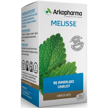 ARKOPHARMA ARKOCAPS MELISSE BIJ INNERLIJKE ONRUST CAPSULES POT 45 STUKS