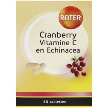 ROTER CRANBERRY VITAMINE C EN ECHINACEA TABLETTEN DOOSJE 30 STUKS