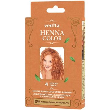 VENITA HENNA COLOR (VENITA) HENNA COLOR 4 HENNA HCOLOURING POWDER DOOSJE 25 GRAM