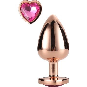 DREAM TOYS GLEAMING LOVE SMALL BUTTPLUG (ROSEGOLD) 1 STUK