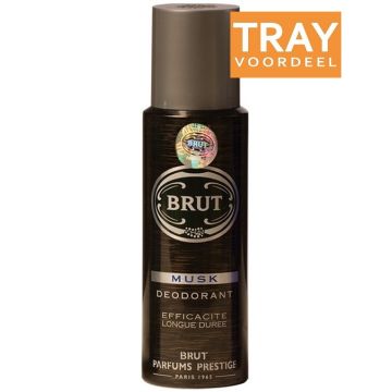 BRUT MUSK DEODORANT SPRAY 6 X 200 ML