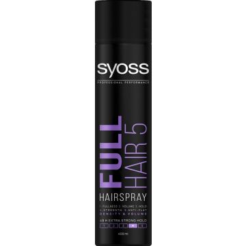 SYOSS FULL HAIR 5 (SYOSS) FULL HAIR 5 HAIRSPRAY HAARLAK SPUITBUS 400 ML
