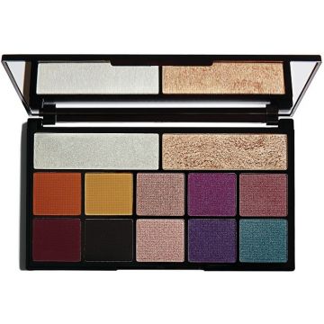 REVOLUTION CARMI KISS OF FIRE EYE SHADOW & HIGHLIGHTER PALETTE DOOSJE 27 GRAM